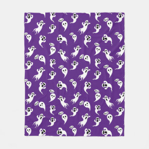 Snoeiende kleine spoken Scary Fun Halloween Fleece Deken