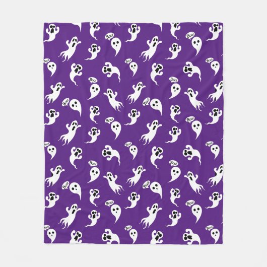 Snoeiende kleine spoken Scary Fun Halloween Fleece Deken (Voorkant)