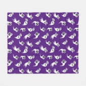 Snoeiende kleine spoken Scary Fun Halloween Fleece Deken (Voorkant (Horizontaal))