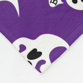 Snoeiende kleine spoken Scary Fun Halloween Fleece Deken (Hoek)