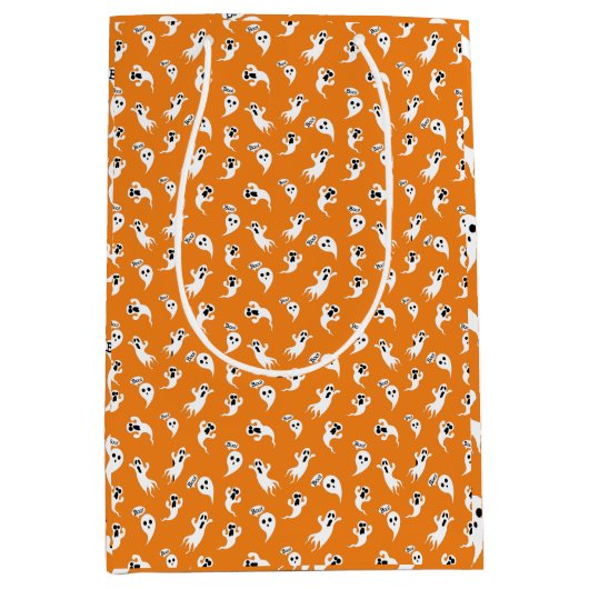 Snoeiende kleine spoken Scary Fun Halloween Medium Cadeauzakje (Voorkant)