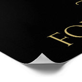 Snoeiende Sparkles Welkom bij ons huwelijksbord Poster (Hoek)