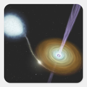 Snoeiers van materiaal vierkante sticker