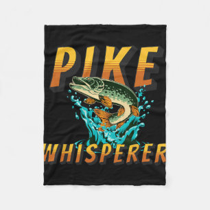 Snoek Fluisteraar Noordelijke Snoek Vissen Jager V Fleece Deken