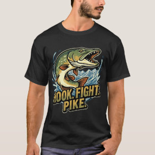 Snoek Gevecht Snoek Grappig Snoek Vissen Angler T-shirt
