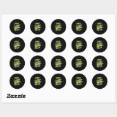 Snoek jager ronde sticker (Vel)