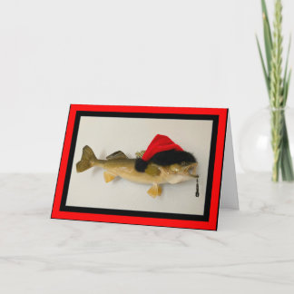 Snoek Verwachting dat je een vrolijk VisKerstmis h Feestdagen Kaart