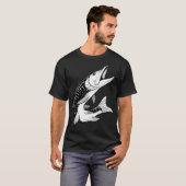 Snoek vissen - Hecht vis T-shirt (Voorkant volledig)