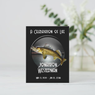 Snoekbaars Vissen Feest van het Leven  Briefkaart