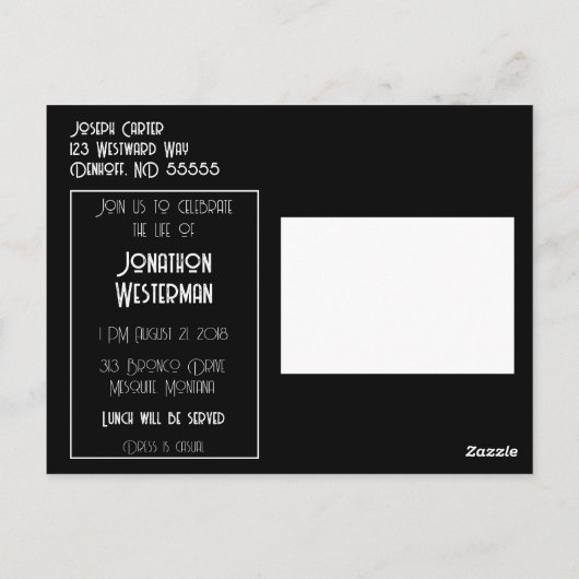 Snoekbaars Vissen Feest van het Leven  Briefkaart (Achterkant)