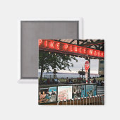 snoekplaatmarkt Seattle Magneet (Voorkant / Achterkant)