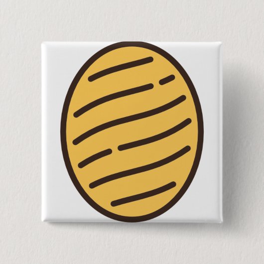 snoep-5 vierkante button 5,1 cm (Voorkant)