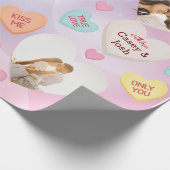 Snoep Aangepaste fotoconversie — Harten Cadeaupapier (Hoek)