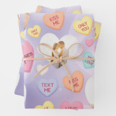 Snoep Aangepaste fotoconversie — Harten Inpakpapier Vel (In situ)