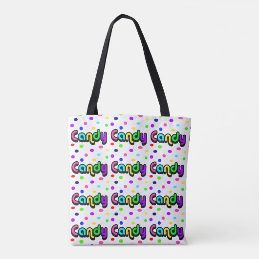 Snoep All-Over Print Canvas tas (Achterkant)