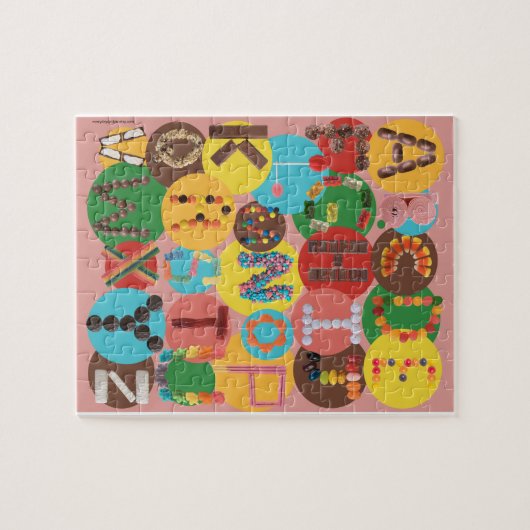 Snoep Alphabet Puzzle - Leer de ABC's Legpuzzel (Horizontaal)