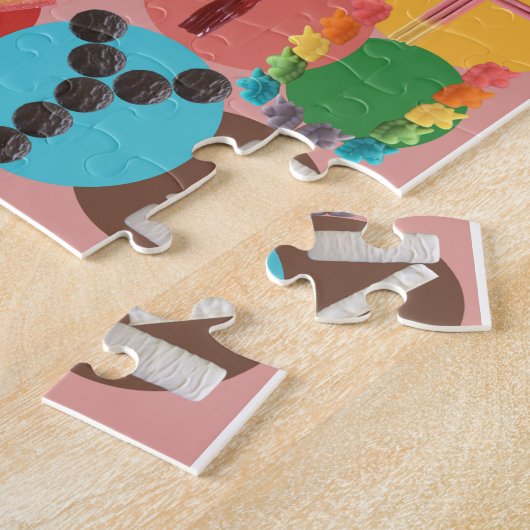 Snoep Alphabet Puzzle - Leer de ABC's Legpuzzel (Zijkant)