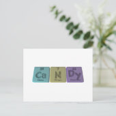 Snoep als calciumstikstof Dysprodium Briefkaart (Staand voorkant)
