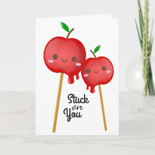 Snoep appels op je feestdagen kaart