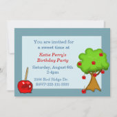 Snoep Apple Birthday Uitnodiging (Voorkant)