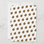 Snoep Apple Carmel Herfst Baby shower Kaart (Achterkant)