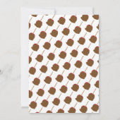 Snoep Apple Carmel Herfst Baby shower Kaart (Achterkant)