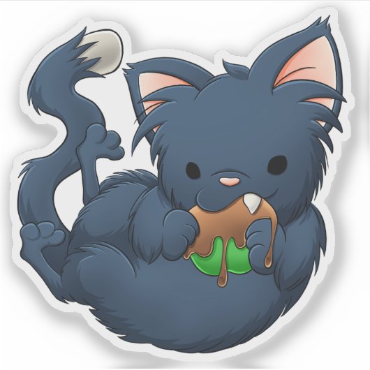Snoep Apple Cat Sticker (Voorkant)