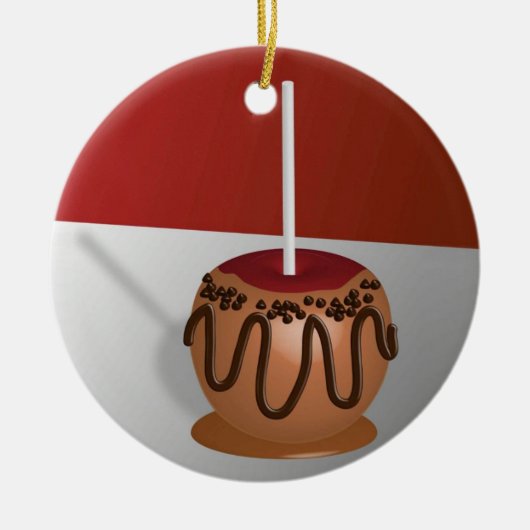 Snoep Apple Keramisch Ornament (Voorkant)