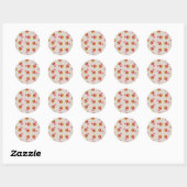 Snoep Apple - Kerst traktatiepatroon Ronde Sticker (Vel)
