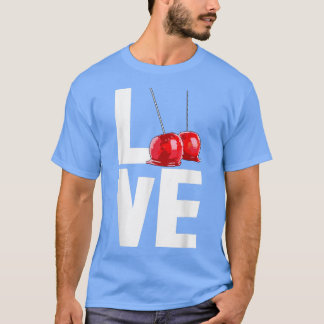 Snoep Apple Love Funny Snoep Dessert Women T-shirt