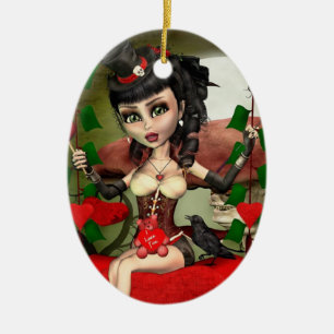 Snoep Apple Love Gothic Lolita Oval Ornament