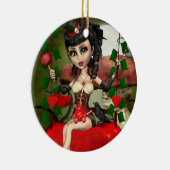 Snoep Apple Love Gothic Lolita Round Ornament (Rechts)