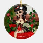 Snoep Apple Love Gothic Lolita Round Ornament (Achterkant)