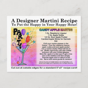 Snoep Apple Martini Recept Kaart Briefkaart