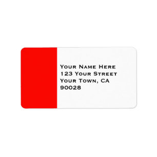 Snoep Apple Red Border Etiket