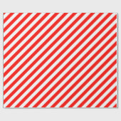 Snoep Apple Red diagonaal streep Cadeaupapier (Vlak)