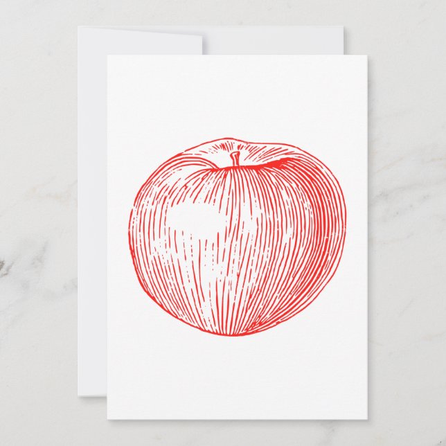 Snoep Apple Red Letterpress Apple (Voorkant)