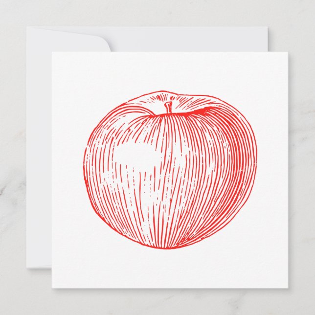 Snoep Apple Red Letterpress Apple (Voorkant)