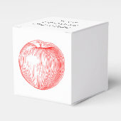 Snoep Apple Red Letterpress Apple Bedankdoosjes (Voorkant Zijde)