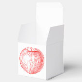 Snoep Apple Red Letterpress Apple Bedankdoosjes (Geopend)