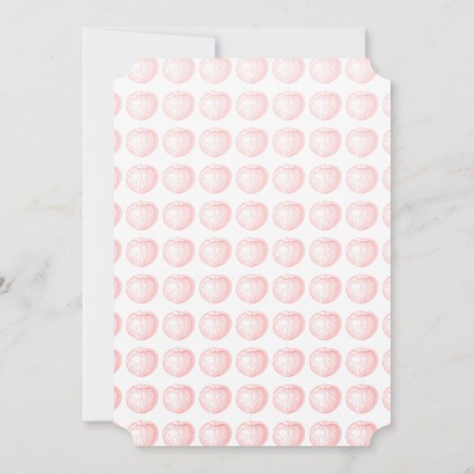 Snoep Apple Red Letterpress Apple Kaart (Achterkant)