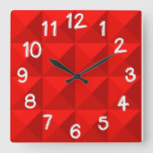 Snoep Apple Red Pyramiden Vierkante Klok (Voorkant)