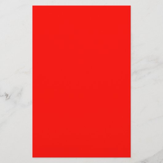 Snoep Apple Red Solid Color Briefpapier (Voorkant)