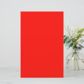 Snoep Apple Red Solid Color Briefpapier (Staand voorkant)