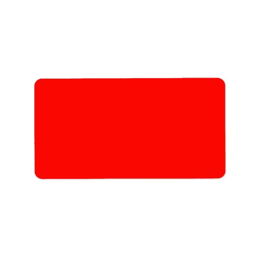 Snoep Apple Red Solid Color Etiket (Voorkant)
