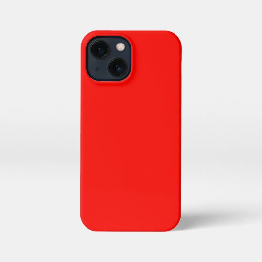 Snoep Apple Red Solid Color iPhone Hoesje (Achterkant)