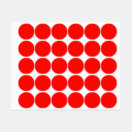 Snoep Apple Red Solid Color Labels