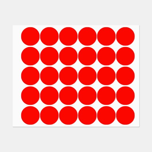 Snoep Apple Red Solid Color Labels (Vel)