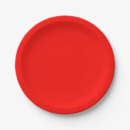Snoep Apple Red Solid Color Papieren Bordje