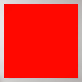 Snoep Apple Red Solid Color Poster